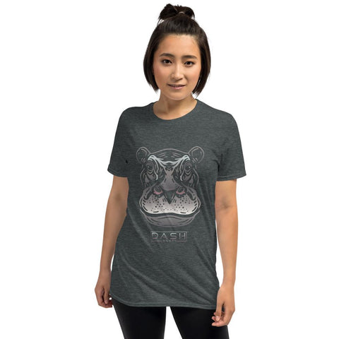 Dash London Animals & Rainforest Women's Short-Sleeve T-Shirt - Hippo - Dash London