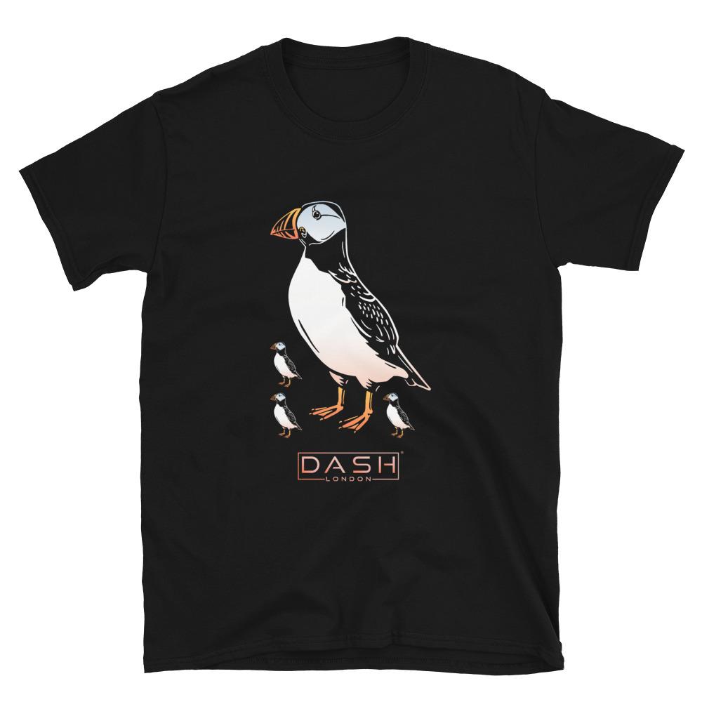 Dash London Arctic Life Men's Short-Sleeve T-Shirt Puffin Family