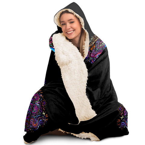 MEDITATION & YOGA DESIGN PREMIUM HOODED BLANKET - Dash London
