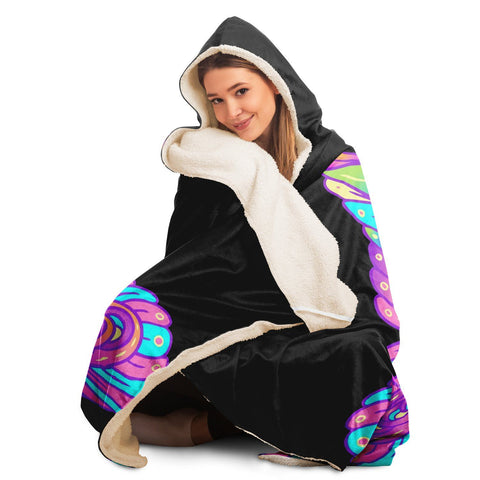 MEDITATION & YOGA DESIGN PREMIUM HOODED BLANKET - Dash London